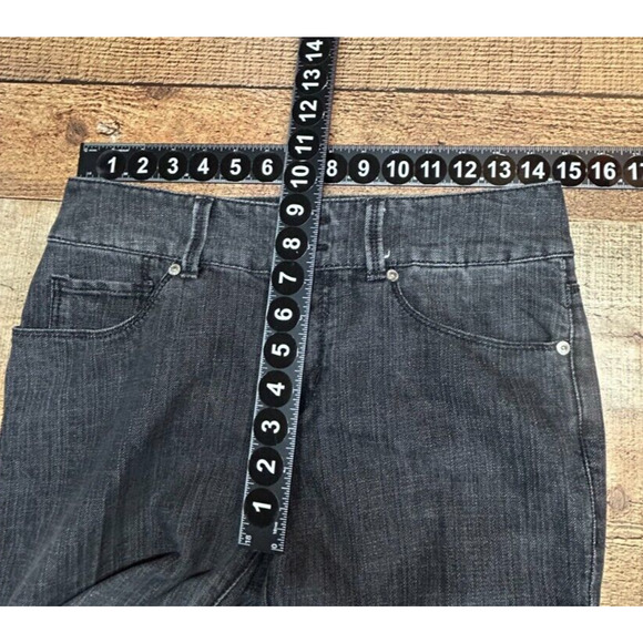 Seven 7 Jeans Womens 4 Dark Gray Measures 29X30 Mid Rise Bootcut Stretch - Picture 3 of 8